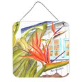 Micasa Flower Bird Of Paradise Aluminium Metal Wall or Door Hanging Prints MI887649